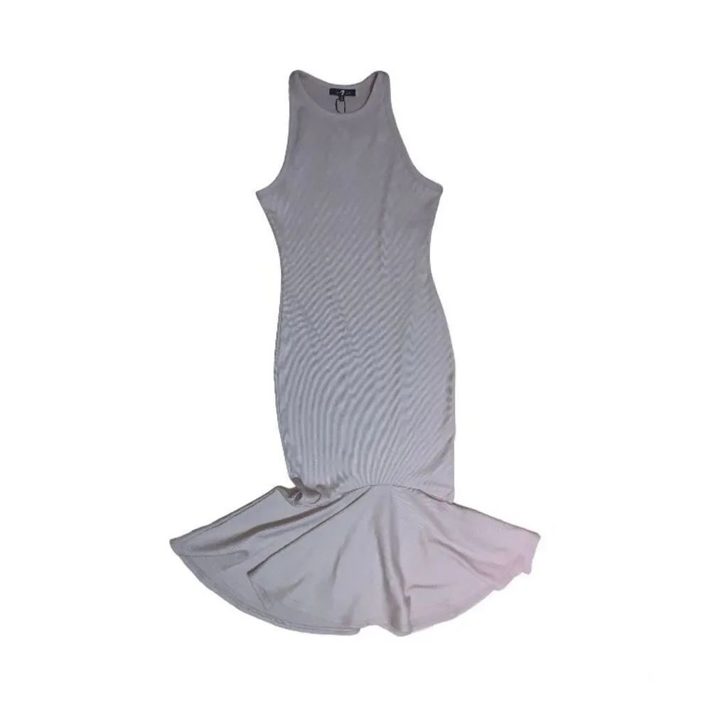 7 For All Mankind Fishtail Midi Bodycon Dress - Picture 2 of 6